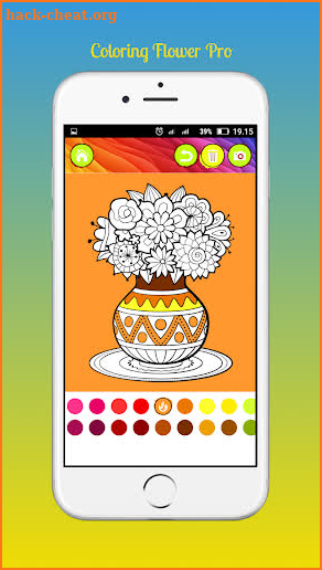 Coloring Flowers Book Pro screenshot