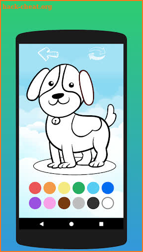 Coloring for Kids: Color the Dog screenshot