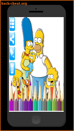 coloring for simpson screenshot