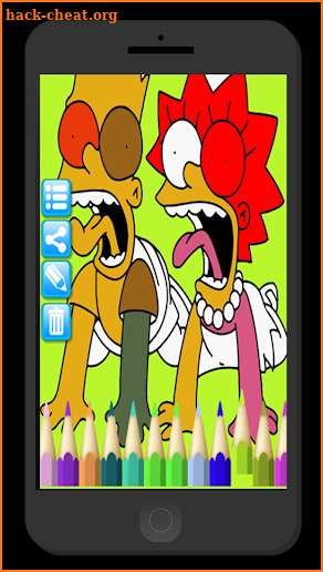 coloring for simpson screenshot