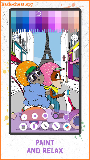 Coloring Fun with Fox and Sheep screenshot