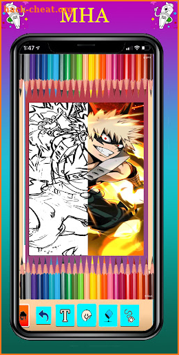 Coloring Game for Boku No Hero Academia screenshot