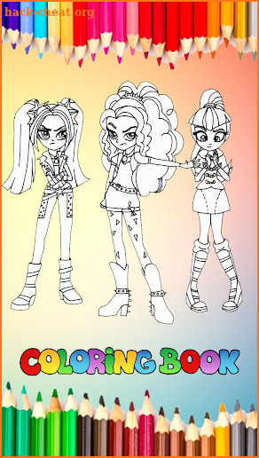 Coloring Game For Equestria Girls screenshot