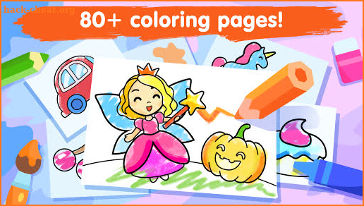 Coloring games for kids and toddlers 2-5 years old screenshot