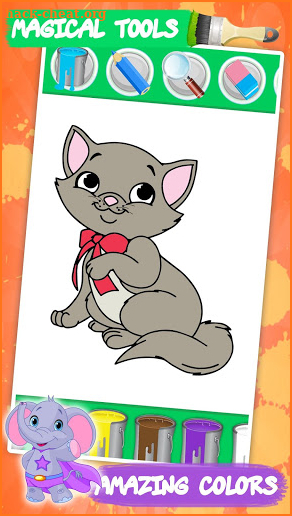 Coloring games for kids animal screenshot