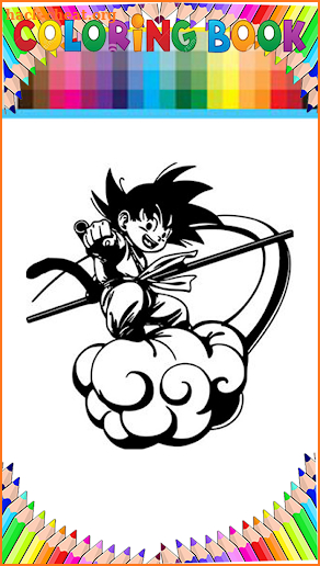 Coloring Goku dragon balls app by fans screenshot