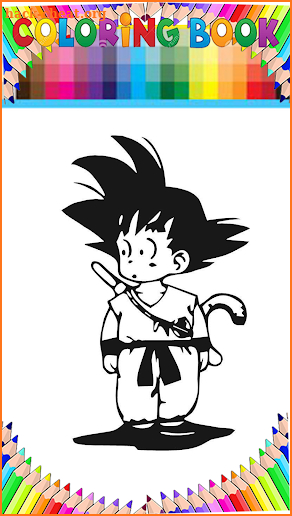 Coloring Goku dragon balls app by fans screenshot