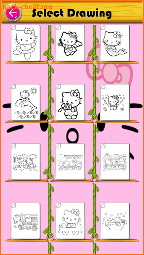 Coloring Kitty Cartoon Doll screenshot