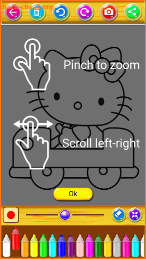 Coloring Kitty Cartoon Doll screenshot