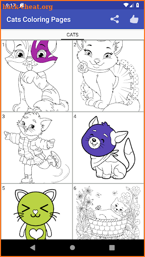 Coloring Kitty Cats screenshot