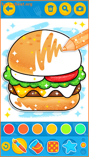 Coloring Meal for Kids Game screenshot