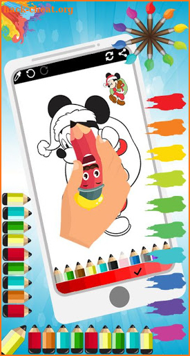 Coloring Mickey Cartoon Book Mouse Game screenshot