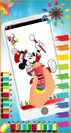 Coloring Mickey Cartoon Book Mouse Game screenshot