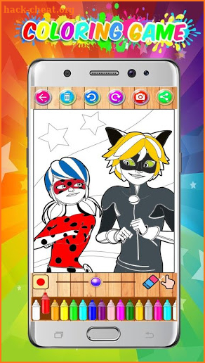 coloring Miraculous Ladybug And Cat Noir World screenshot