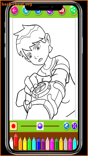 Coloring Pages For Ben Ten - Aliens screenshot