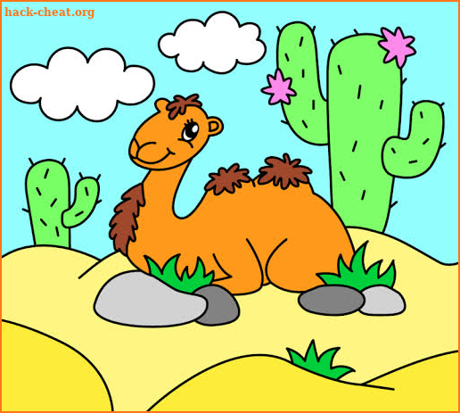 Coloring pages for children: animals screenshot