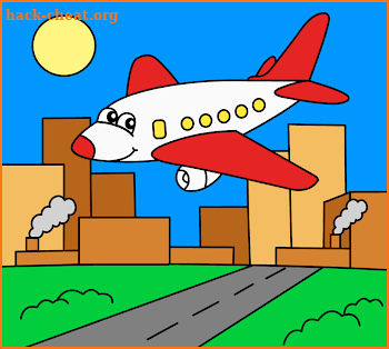 Coloring pages for children : transport screenshot