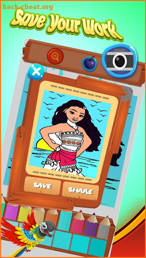 Coloring Pages moana - drawing book screenshot