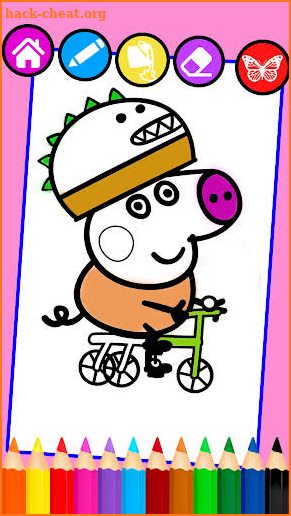 Coloring Pages Peppa : Drawing & Coloring Book screenshot