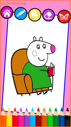 Coloring Pages Peppa : Drawing & Coloring Book screenshot