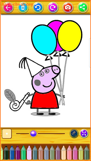 Coloring Pepa Pig for fans screenshot