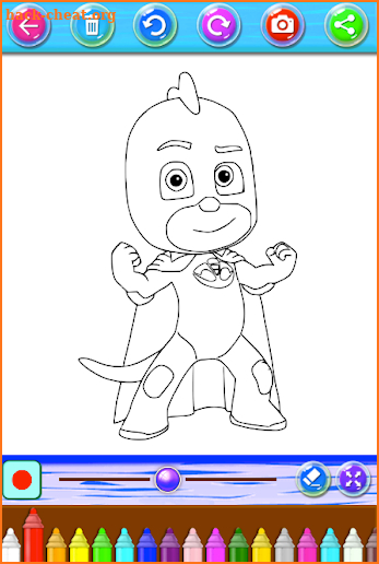 Coloring PJ Adventure Masks screenshot