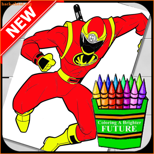 Coloring Power Rangers screenshot