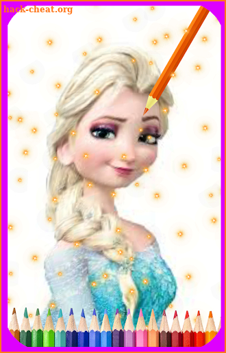 coloring princess - princess coloring book girls screenshot