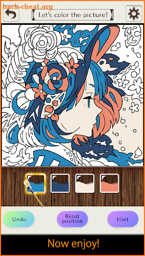 Coloring puzzle screenshot