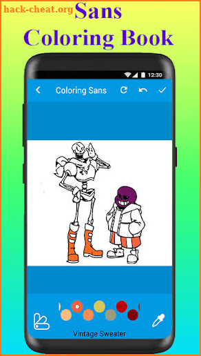 Coloring Sans Book screenshot