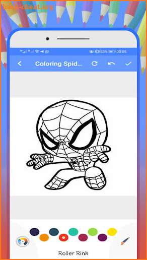 Coloring Spider Book SuperHero screenshot