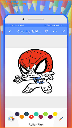 Coloring Spider Book SuperHero screenshot