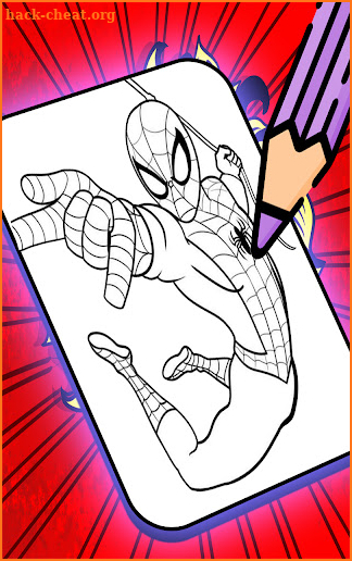 Coloring: Spider Hero Man screenshot