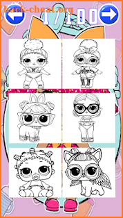 coloring surprise of dolls princesses fans screenshot