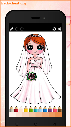 Coloring Wedding Brides and Groom screenshot