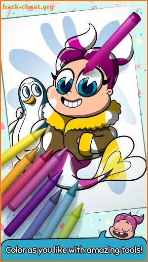 Coloring with Pipa - Mermaids screenshot