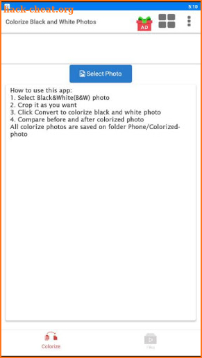 Colorize Black and White Photos screenshot