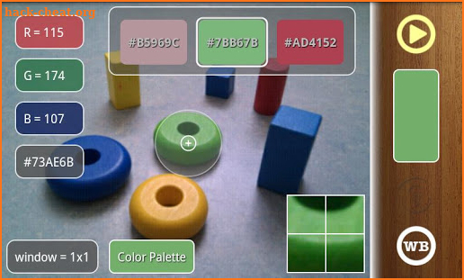 ColorMeter camera color picker screenshot