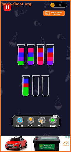 Colors Water Sort Puzzle Game screenshot