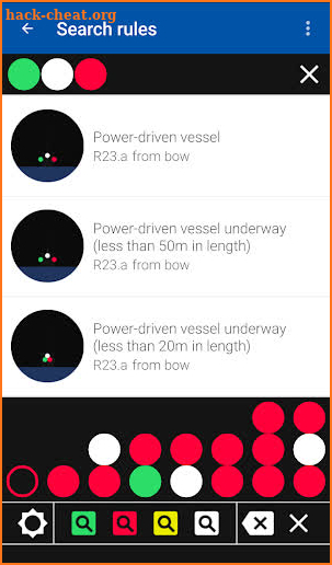 COLREGs - Lights and shapes of vessels screenshot