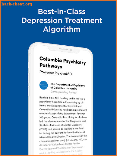 Columbia Psychiatry Pathways screenshot