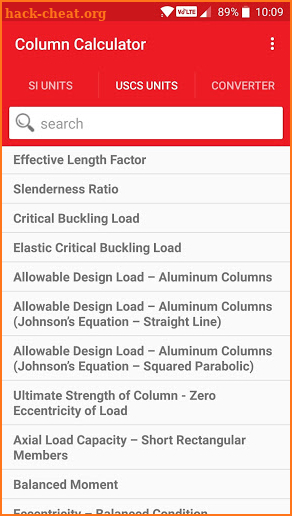 Column Calculator screenshot