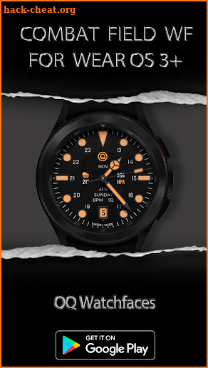 Combat Field WF For Wear OS 3+ screenshot