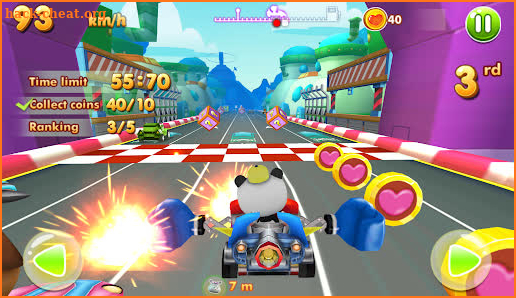 Combo Go Panda Kart Racing screenshot