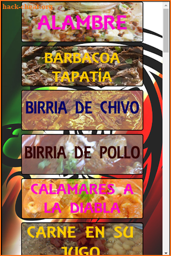 Comida Mexicana screenshot