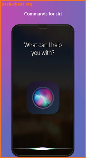 Commands for Siri screenshot