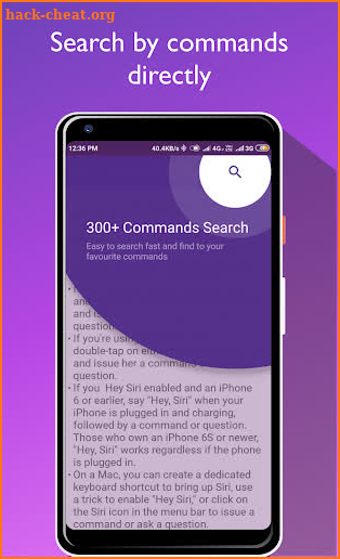 Commands Guide For Siri screenshot