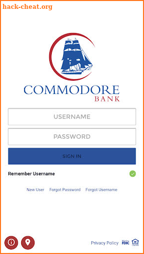 Commodore Bank screenshot