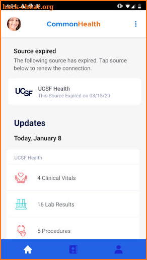 CommonHealth - Your Personal Health Data screenshot