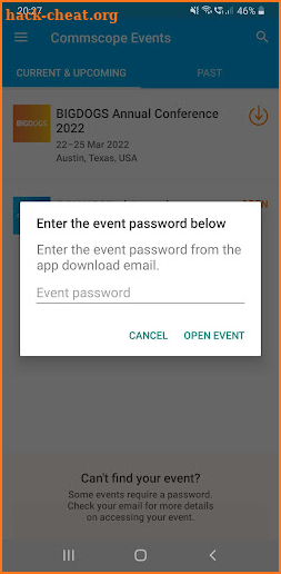 Commscope Events screenshot